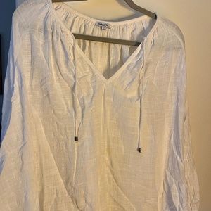 Splendid White Summer Gauze Top - Women's Size small